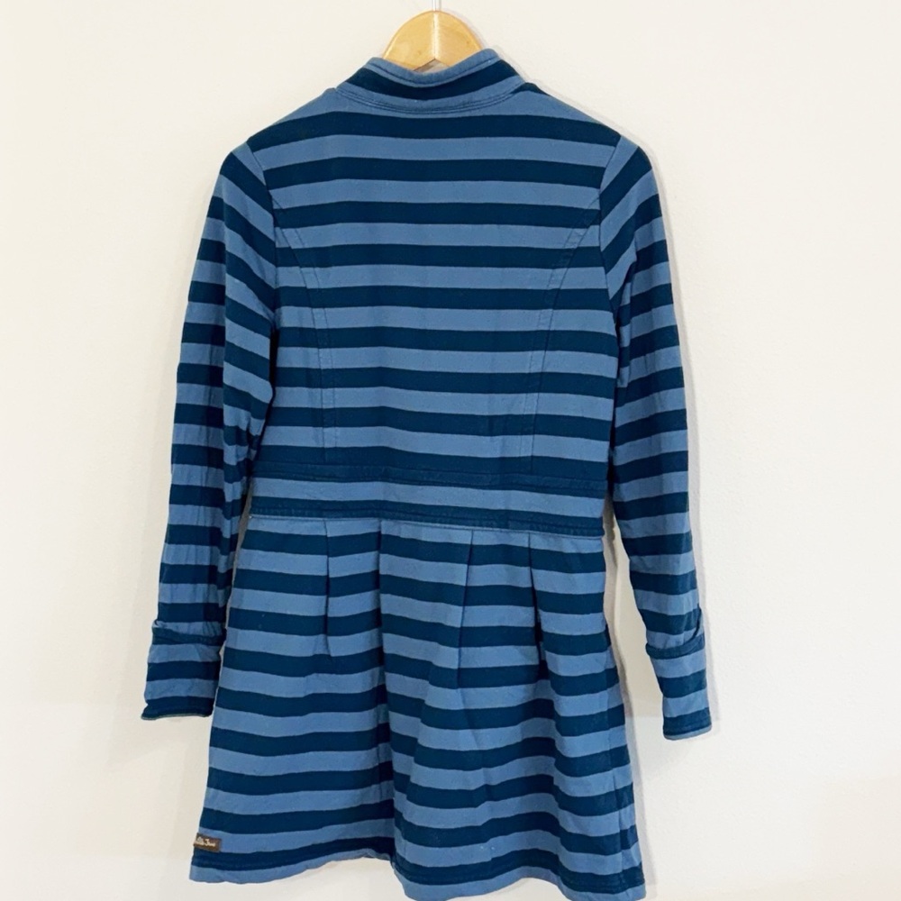 Matilda Jane Fall Breeze blue striped peacoat Button Front,Pockets Size Small - Picture 6 of 7